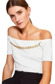 biala-bluzka-ze-zlotym-lanuszkiem-karen-millen-l