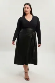 czarna-skorzana-sukienka-midi-plus-size-karenmillen-l
