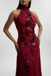 czerwona-sukienka-ze-zdobieniami-i-wiazaniem-na-szyi-karen-millen-m