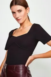 czarna-bluzka-z-krotkim-rekawem-karen-millen-xxl