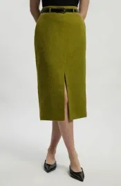 zielona-spodnica-midi-z-paskiem-karen-millen-m