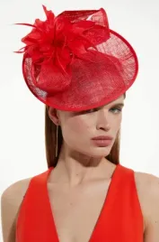 czerwony-fascynator-z-piorami-karen-millen-uniwersalny
