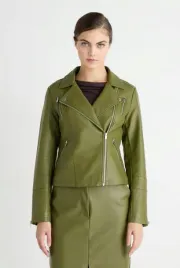 zielona-skorzana-kurtka-onlgemma-only-xs