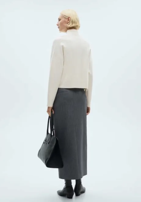 zolty-zapinany-sweter-mango-m