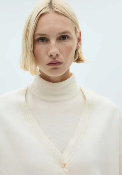 zolty-zapinany-sweter-mango-m-marka-mango