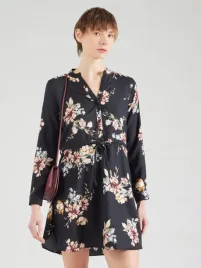 czarna-sukienka-koszulowa-z-kwiatkami-only-xxl