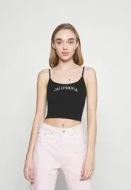 czarny-top-california-hollister-xs