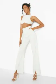 a3a001-biale-proste-spodnie-boohoo-l