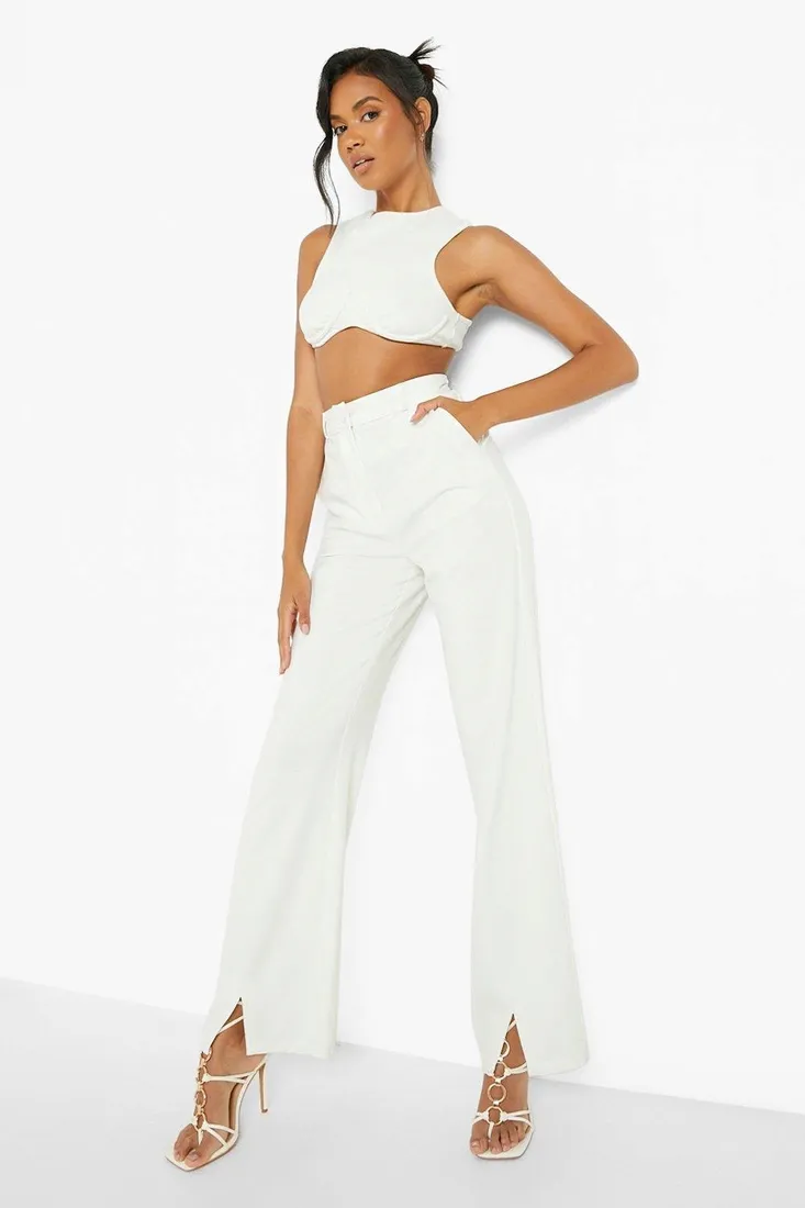 a3a001-biale-proste-spodnie-boohoo-l