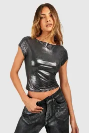 d2a102-czarny-metaliczny-top-z-krotkim-rekawem-boohoo-xl