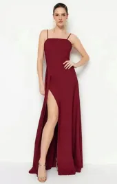 czerwona-sukienka-na-ramiaczkach-maxi-trendyol-xl