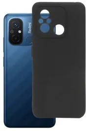 etui-silicon-do-xiaomi-redmi-12c-11a-czarne-matt-case-pokrowiec