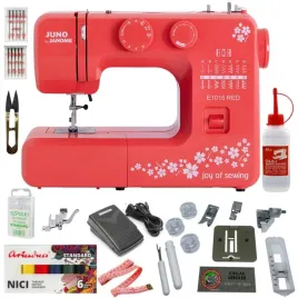 maszyna-do-szycia-w-domu-janome-juno-e1015-red-czerwona-zestaw