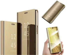 etui-clear-view-case-do-huawei-y6p-med-l49-zlote-pokrowiec-obudowa-futeral
