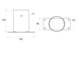 lacznik-scienny-okragly-100-mm-szary-marka-tribecco