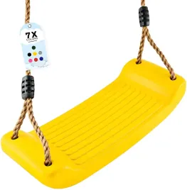 gigi-toys-siedzisko-plastikowe-zolte-na-linkach-na-plac-zabaw