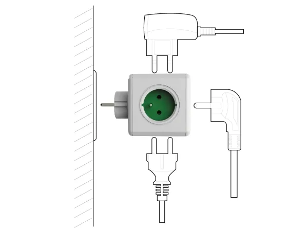 rozgaleznik-4-gniazdka-2x-usb-allocacoc-powercube-usb-zielony-marka-allocacoc
