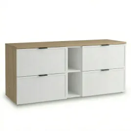 szafka-pod-umywalke-regal-140-cm-4-szuflady-biala-dab-cremona-roma