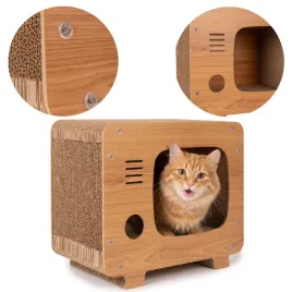 drapak-dla-kota-kartonowy-domek-legowisko-telewizor-petsona-dk-014