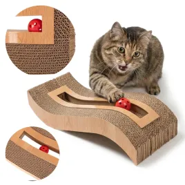 drapak-dla-kota-fala-kartonowy-tektura-z-pilka-kulka-ostrzenia-pazurkow