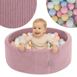 kiddymoon-suchy-basen-okragly-sztruksowy-dla-dzieci-fioletowy-100-pilek