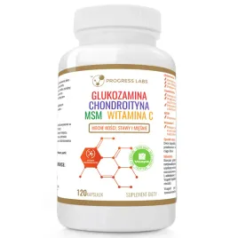 suplement-diety-progress-labs-glukozamina-chondroityna-msm-vitam-c-120-szt