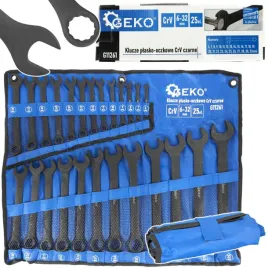 zestaw-kluczy-geko-crv-6-32mm-czarne-25el-plasko-oczkowe
