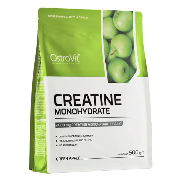 OstroVit CREATINE MONOHYDRATE monohydrat kreatyny ZIELONE JABŁKO 500 g