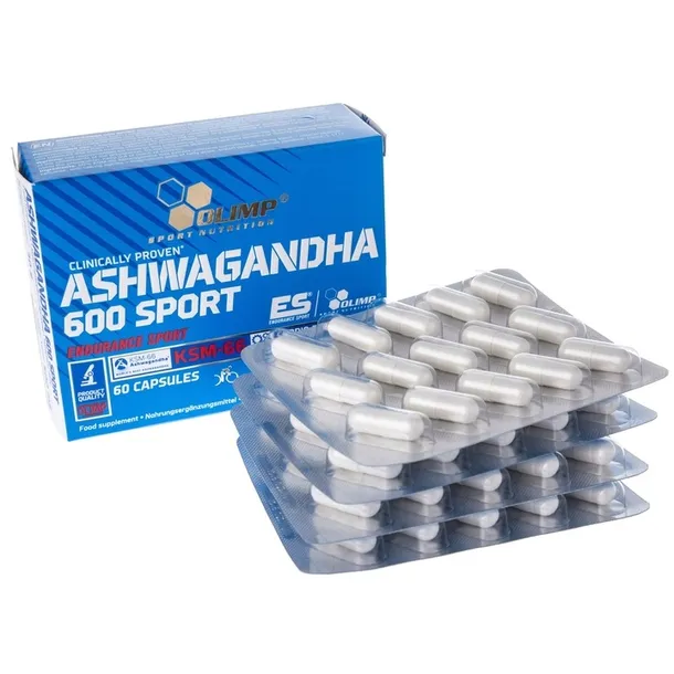 OLIMP Ashwagandha 600mg ŻEŃ-SZEŃ INDYJSKI ADAPTOGEN NA STRES KORTYZOL CAPS