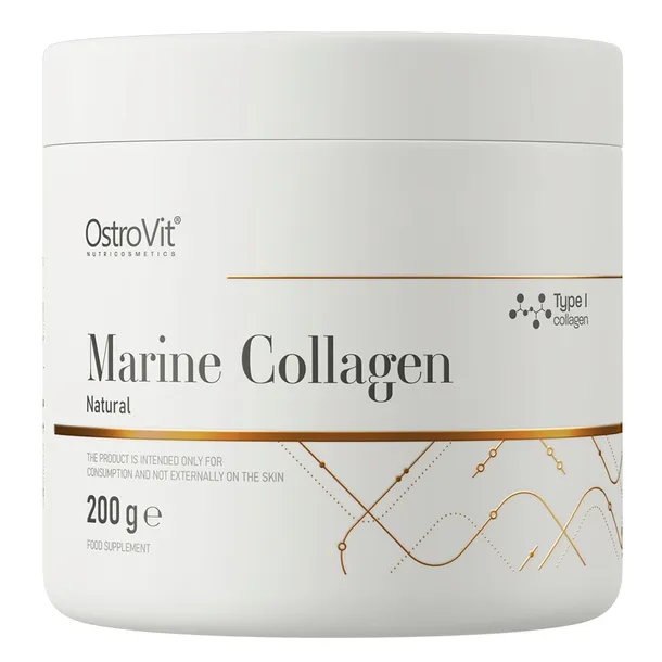 OstroVit Kolagen Morski Typ I Rybi 200 g Naturalny Czysty BEZ DODATKÓW