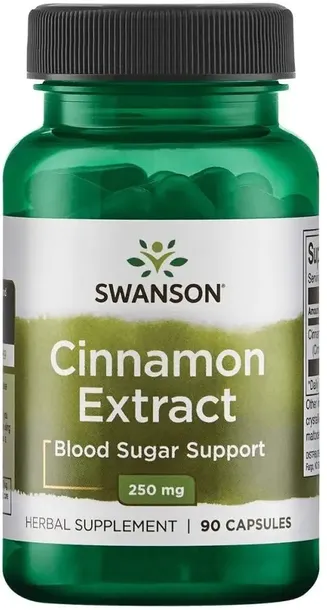 SWANSON CYNAMON Ekstrakt CUKRZYCA Diabetyk KORA 90 szt.