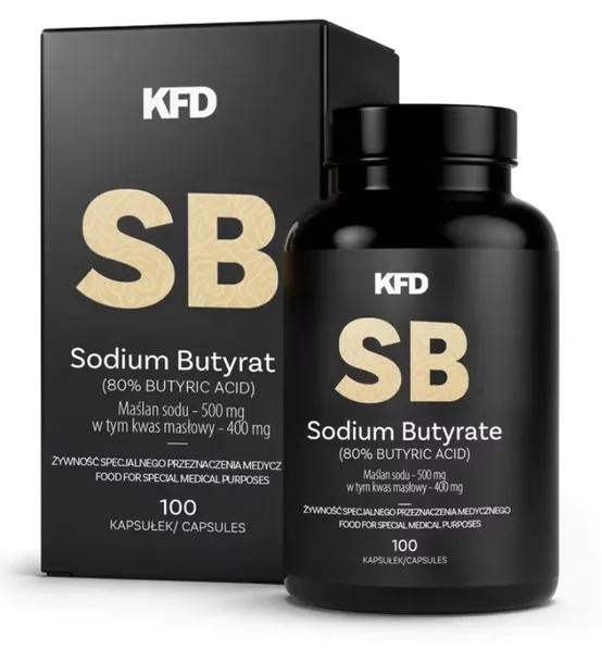 KFD maślan sodu - 100 kapsułek standaryzacja 80% - Sodium Butyrate