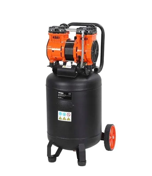 KOMPRESOR BEZOLEJOWY PIONOWY CICHY 50L 2000W 8BAR KD1388 KRAFT&DELE