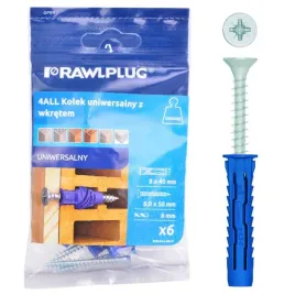 rawlplug-4all-kolek-uniwersalny-8x40mm-z-wkretem-50x60-mm-6-sztuk