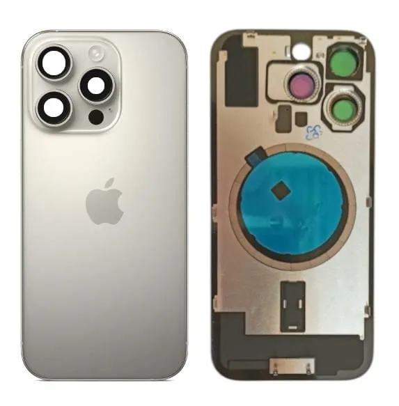 Klapka Plecki Tył iPhone 16 Pro Natural Titanium z Ramką i Magnesami