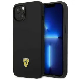 oryginalne-etui-iphone-14-ferrari-hardcase-silicone-metal-logo-czarne