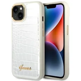 guess-guhcp14mhgcrhs-iphone-14-plus-67-srebrny-silver-hardcase-croco-coll