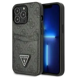 etui-iphone-13-pro-guess-hardcase-4g-triangle-logo-cardslot-guhcp13lp4tpk