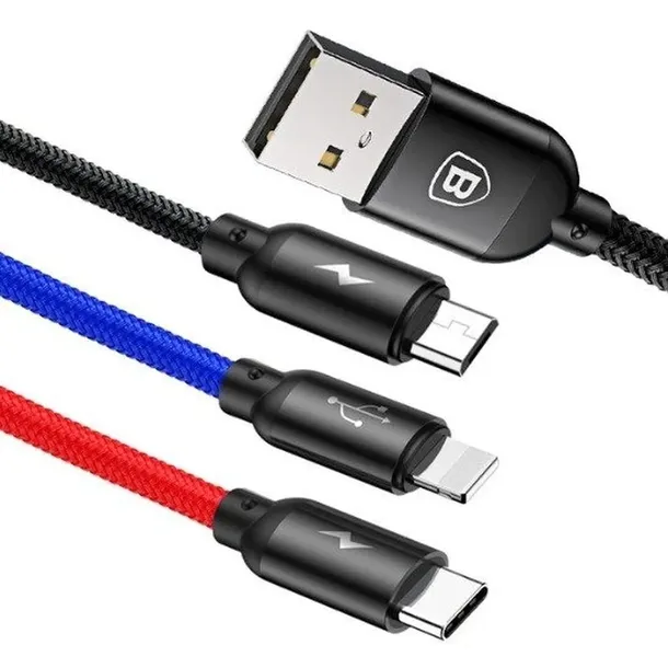 kabel-usb-baseus-3w1-usb-c-lightning-micro-35a-03m-czarny