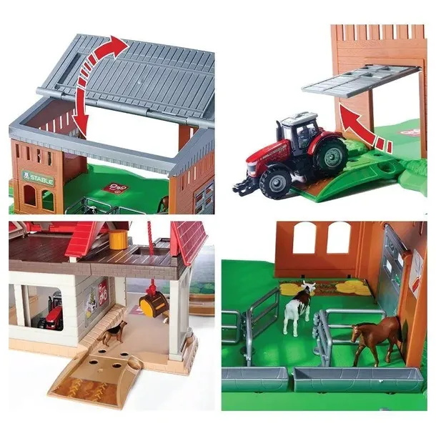 majorette-creatix-farma-traktor-figurki-stan-nowy