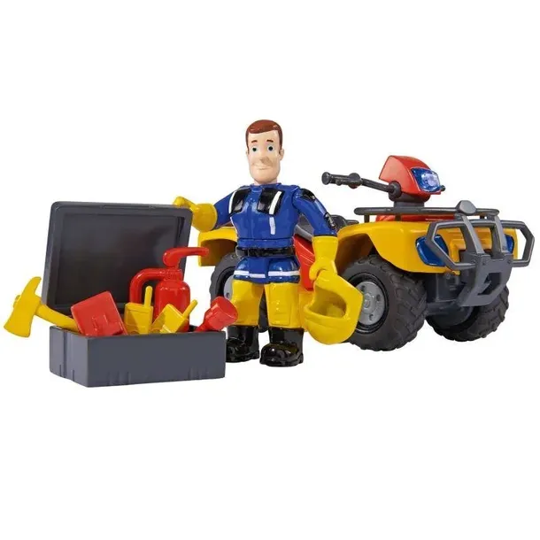simba-strazak-sam-quad-akcesoria-figurka-stan-nowy