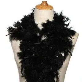 boa-szal-z-pior-na-karnawal-impreze-retro-lancuch-na-choinke-200-cm-czarne