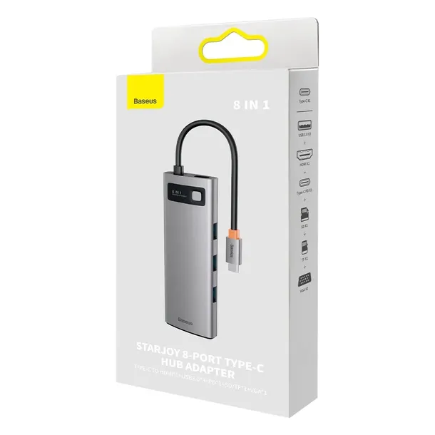 baseus-hub-usb-c-hdmi-3-x-usb-usb-c-micro-sd-vga-stan-nowy