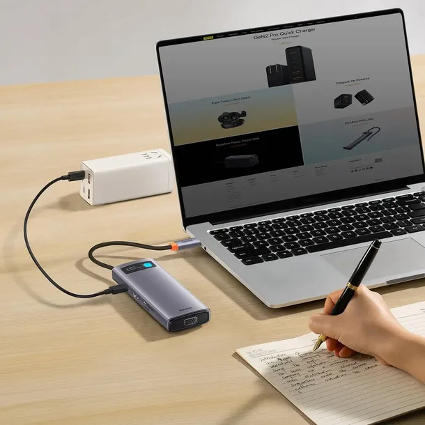 baseus-hub-usb-c-hdmi-3-x-usb-usb-c-micro-sd-vga-stan-nowy
