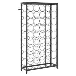 stojak-na-45-butelek-wina-kute-zelazo-czarny-54x18x100-cm