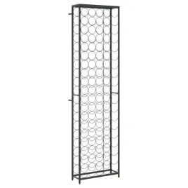 stojak-na-95-butelek-wina-kute-zelazo-czarny-54x18x200-cm