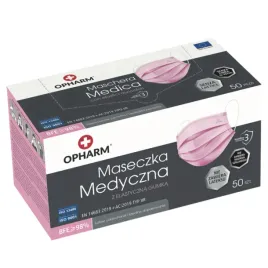 opharm-maski-medyczne-rozowe-50-szt