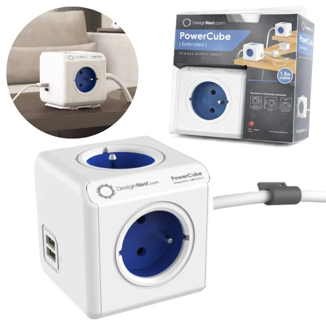 przedluzacz-15m-allocacoc-powercube-rozgaleznik-4-gniazdka-2-usb-stan-nowy