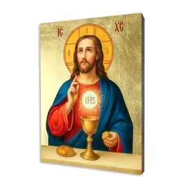 ikona-jezus-eucharystyczny-pamiatka-pierwszej-komunii-swietej-format-40x