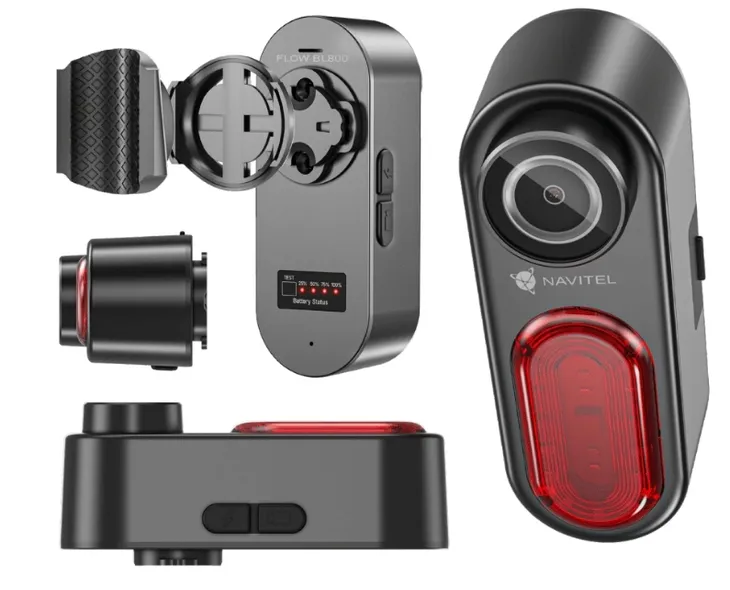 Lampka rowerowa tylna z kamerą 4K NAVITEL FLOW BL800 - Stabilizacja obrazu